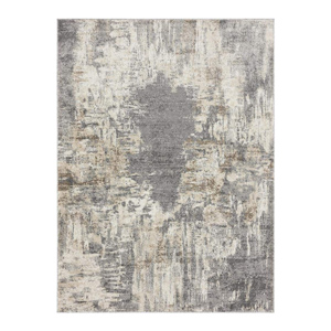 Large neutral abstract pattern area rug for modern farmhouse living room decor ideas - Design Inspiration Curated by Rare and Worthy Co